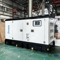 Groupe électrogène diesel insonorisé 25-60KVA 400V triphasé, fréquence stable, absorption des chocs, industriel, de secours, démarrage automatique ATS