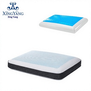 <span class=keywords><strong>Oreiller</strong></span> en mousse à mémoire <span class=keywords><strong>de</strong></span> <span class=keywords><strong>forme</strong></span> et gel rafraîchissant à rebond lent, double usage été-automne-hiver - Product Image 5