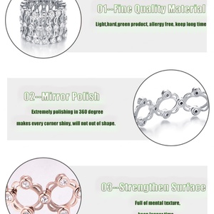 Fabricant de bijoux sur mesure : Bagues, bracelets, joncs, bracelet ajustable double usage, ensemble de bijoux en zircon AAA+ - Product Image 6