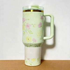 Wholesale Custom <b>Easter</b> Holiday Season 40oz Insulated Car Cup Stainless Steel Travel Flask Cute Floral Graphics Tumbler for Gift - Product Image 1