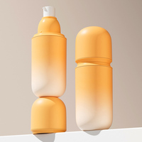 Flacon de lotion solaire de type capsule, emballage cosmétique, flacon à pression, produit de soin de la peau, emballage en plastique, matériau d'emballage, flacon de beauté