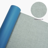 Revêtement de canapé en cuir PU 0,7 mm d'épaisseur, motif gaufré DE90, tricoté, 6 pièces, base en tissu grossier écologique, YX362