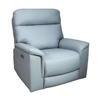 Fauteuil inclinable relaxant moderne en cuir à fonction unique, réglable, avec repose-pieds, manuel, pour salon, ensemble de canapés inclinables