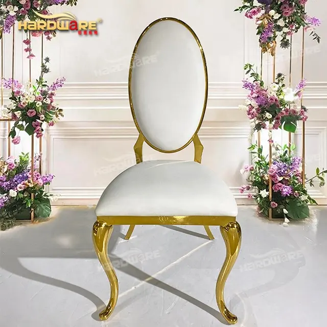 Свадебная мебель для отеля, современные обеденные стулья золотого цвета