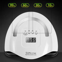 Lampe à ongles UV LED ZHIJIA SUN X7 MAX 320W, portable, séchage rapide, en plastique blanc, pour usage en salon