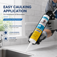 Scellant en silicone imperméable et résistant à la moisissure de qualité supérieure pour cuisine, salle de bain, douche, évier, comptoir, travaux de menuiserie et construction