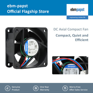 Ventilateur axial de refroidissement électrique OEM en plastique pour armoire, roulement à manchon, 614NGHH 60x60x25mm 24VDC 150mA 3.6W 6850RPM 54m3/h - Product Image 2