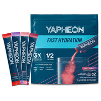 Mélange de Boisson Électrolytique à Hydratation Rapide Marque Blanche, Électrolytes Faible Osmolalité Demi-Sucré, Saveur Fraise-Limonade, Sachet Portable