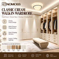 Système de rangement et d'armoires modernes sur mesure pour dressing, idéal pour les projets d'aménagement intérieur de chambres parentales d'appartements haut de gamme