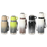 Gobelet isotherme en acier inoxydable de style simplifié, isolation thermique 12-24h, design élégant, pour hommes, étudiants, sports de plein air