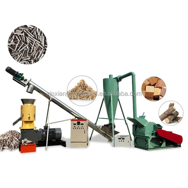 Kleine 100-200kg Biomasse Holz pellet mühle Herstellungs maschine Sägemehl Pellet isier maschine