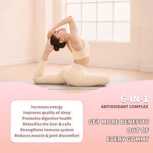 Collagene L-Glutatione Luminoso OEM/ODM, Caramelle Gommose Naturali per la Luminosità della Pelle, Caramelle Gommose al Collagene Luminose con Certificazione GMP - Product Image 6