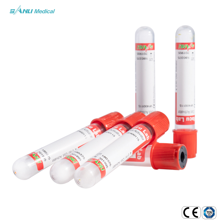 Medical No Additive Plain Tubes blood collection Specimen