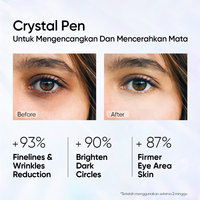 Crème pour les yeux massante électrique, crème pour les yeux raffermissante et rafraîchissante, sérum pour les yeux, élimine les ridules et les cernes avec de la niacinamide et de la caféine