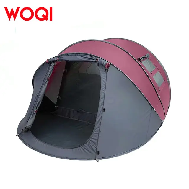 Woqi bốn mùa không thấm nước và Windproof 3-4 người bật lên đi bộ đường dài và cắm trại lều