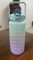 Bouteille d'eau tritan en plastique avec paille pour le sport en plein air et le Fitness
