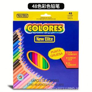 Juego de Lápices de Colores de Madera Premium para Artistas, Forma Hexagonal, 12 Piezas/Caja de Colores, Certificado ASTM-4236, Lápiz para Estudiantes, No Soluble, Hecho en EE. UU. - Product Image 4