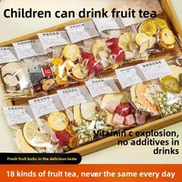 Kleurrijke Fruitthee Combinatie Gele Kristal 20 Gram Gevriesdroogde Citroen Passievrucht Sachet Zakjes Verpakking Groothandel