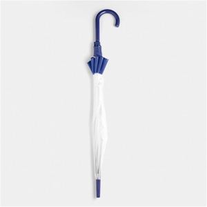 Parapluie Dôme Transparent Personnalisé en Plastique avec Logo Rouge Clair, Imperméable, Ouverture Automatique, Promotionnel, Droit, Type Bulle, pour Camping - Product Image 2