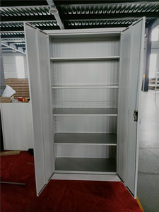 Armoire de rangement de fichiers verticale en acier moderne à deux portes pour le bureau de l'école - Product Image 4