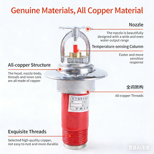 Sprinkler suspendu de <span class=keywords><strong>type</strong></span> sec de haute qualité pour chambre froide, sprinklers à baril sec pour systèmes de protection <span class=keywords><strong>incendie</strong></span> à conduites sèches - Product Image 2