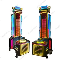Offre Spéciale marteau roi puissance sport boxe jeu Machine à pièces parc d'attractions équipement métal langue anglaise