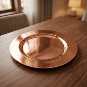 Solid <b>Copper</b> Charger Plate - Product Image 3