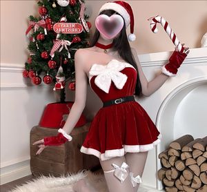 Lingerie Sexy in Velluto con Spalline, Vestito da <span class=keywords><strong>Notte</strong></span> con Vita Elastica, Morbido <span class=keywords><strong>e</strong></span> Traspirante per Tutte le Stagioni, Colore Personalizzabile, Set COS con Logo Frontale ODM - Product Image 4