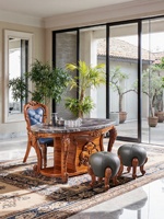 Nouvelle table à thé Kung Fu en bois massif de style européen avec cuisinière à induction et système de remplissage et d'évacuation d'eau à une touche pour la salle de thé à domicile