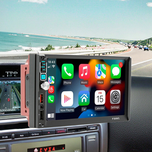 Creatall-Cámara de marcha atrás de doble carrete, reproductor MP5 de 7 pulgadas para <span class=keywords><strong>Bluetooth</strong></span>, pantalla de Control Central, navegación CarPlay, <span class=keywords><strong>Android</strong></span>, espejo automático - Product Image 2