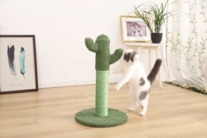 Venta caliente de la buena calidad toalla <span class=keywords><strong>verde</strong></span> Cactus forma Pet del árbol de Cactus de forma de gato del árbol - Product Image 6