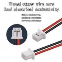 Konektor Terminal OEM SHAN WEI 1.25mm JST 2Pin Male Female Inti Tembaga 50V PVC Panjang 100mm Kabel Harness Elektronik Mobil