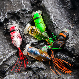 Señuelo de rana con forma de cicada para pesca de cabeza de serpiente en estanques y lagos, YJL183 - Product Image 2