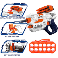 Jouet de pistolet à balle molle en mousse EVA avec pistolets cibles jouet balle molle pour enfants jouets de pistolet à Air comprimé de sécurité