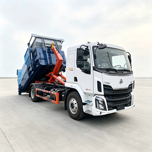 รถบรรทุกขยะแบบ Heavy-Duty Skip Loader ยี่ห้อ Dongfeng Liuzhou Chenglong พร้อมสถานีบีบอัดแบบเคลื่อนที่ หนึ่งคันบรรทุกได้หลายถังบีบอัด - Product Image 1