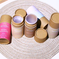 Tailles disponibles 5g 8g 15g 25g 30g 50g 60g Déodorant Stick Container, Kraft Twist up Paper Tubes, Personnalisable