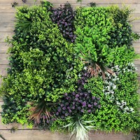 Mur végétal vertical en gazon artificiel, résistant aux UV, en plastique, 1m*3m, plante pour salon et décoration extérieure