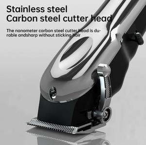 Tondeuses à cheveux électriques sans fil professionnelles pour hommes, directement de l'usine, lames en céramique, écran LCD, rechargeable par USB - Product Image 2