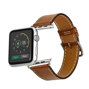 Für Apple Marke Luxus Herren uhr Echtes Leder Uhren armband Für Apple Serie 3 4 5 6 7 SE Uhren armband
