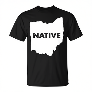T-shirt con contorno del logo Native Ohio State Pride - Product Image 2