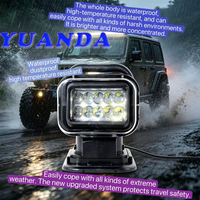 Projecteur LED tout-terrain 12-24V, rotatif à 360°, 50W, pour voiture, camion, travail, recherche, camping en plein air, lampe auxiliaire pour VTT
