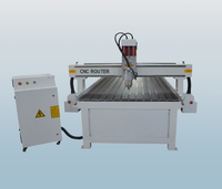 Routeur CNC pour découpe et gravure de panneaux publicitaires en acrylique, machine de fabrication de logos/étiquettes G1224 2.2KW à refroidissement par eau