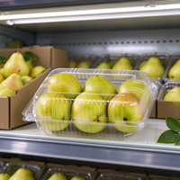 Boîte cadeau de fruits de luxe, design personnalisé, emballage en plastique pour panier de fruits frais