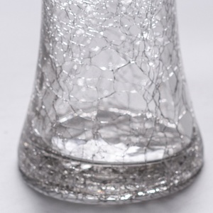 Vaso in <span class=keywords><strong>Vetro</strong></span> Trasparente Effetto Ghiaccio a Forma <span class=keywords><strong>di</strong></span> Tromba, Moderno ed Economico, <span class=keywords><strong>per</strong></span> Matrimoni, Decorazioni <span class=keywords><strong>per</strong></span> la Casa, Centrotavola, Regalo - Product Image 4