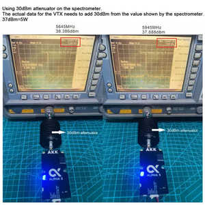 Transmisor de Video FPV AKK Alpha 5 5W VTX-5.8GHz 80CH 1W/2W/3W/5W con Potencia Conmutable, Largo Alcance, Negro, 80g, Aluminio - Product Image 2