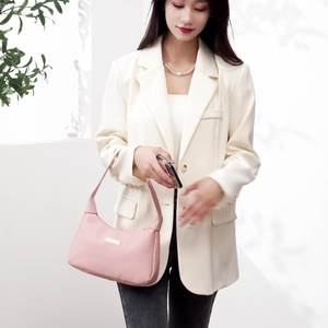 Sac fourre-tout en cuir PU pour femme avec poignée unique, sac à bandoulière à sequins litchi, chaînes, fermeture éclair, imperméable, mode toutes saisons - Product Image 2