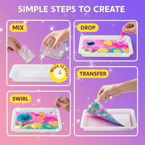 Nước Cẩm Thạch Sơn cho trẻ em kim loại vàng đá Cẩm Thạch Sơn DIY nghệ thuật và hàng thủ công cho 6-12 tuổi cẩm thạch ma thuật sơn Kit - Product Image 4