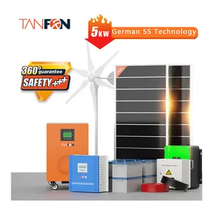 Mejor Precio 7kw viento generador solar 5000w de energía híbrida Sistema de viento solar