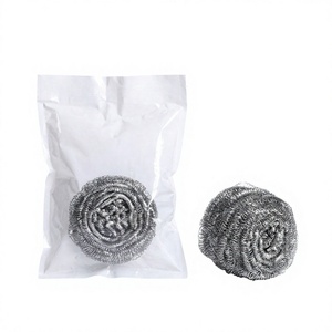 Éponge à récurer multi-usages <span class=keywords><strong>JNKA</strong></span> JK-CP0011 en maille de boule durable de 27 mm d'épaisseur avec surface en acier inoxydable - Product Image 3