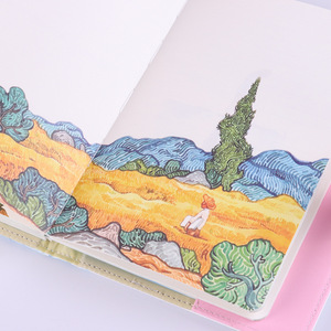 Vendita calda <span class=keywords><strong>Van</strong></span> <span class=keywords><strong>Gogh</strong></span> A5 con copertina rigida Design personalizzato Notebook stampa Agenda Agenda Agenda Planner - Product Image 5